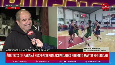&Aacute;rbitros de Paran&aacute; suspendieron actividades pidiendo mayor seguridad
